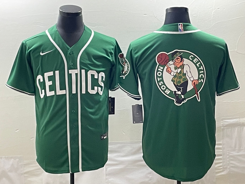 Nike 2023 Men Boston Celtics Blank green Nike NBA Jerseys style 3